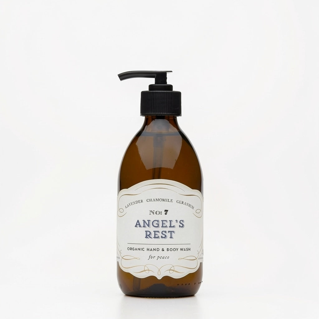 No. 7: Angel's Rest Organic Body Wash - Lavender, Geranium & chamomile