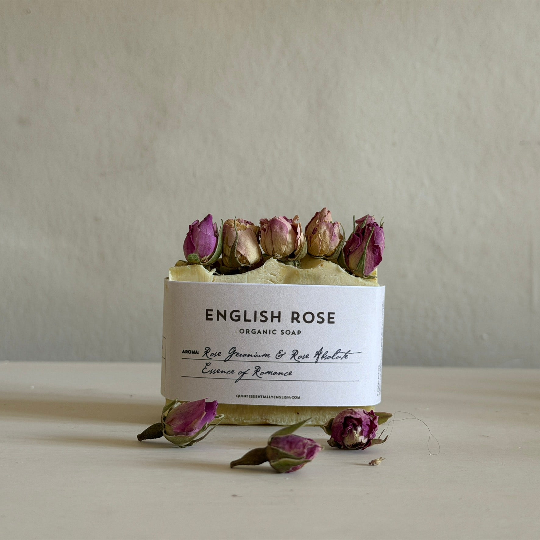 English Rose Organic Soap made in Lacock Wiltshire