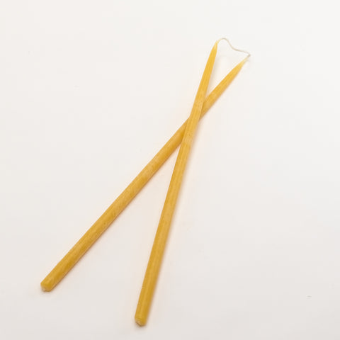 Pure Beeswax Thin Candles - Thin Taper
