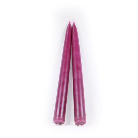 Dipped Coloured Candles - Rubine
