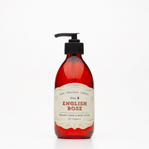 Vegan and cruelty-free body lotion with rose geranium and jasmine