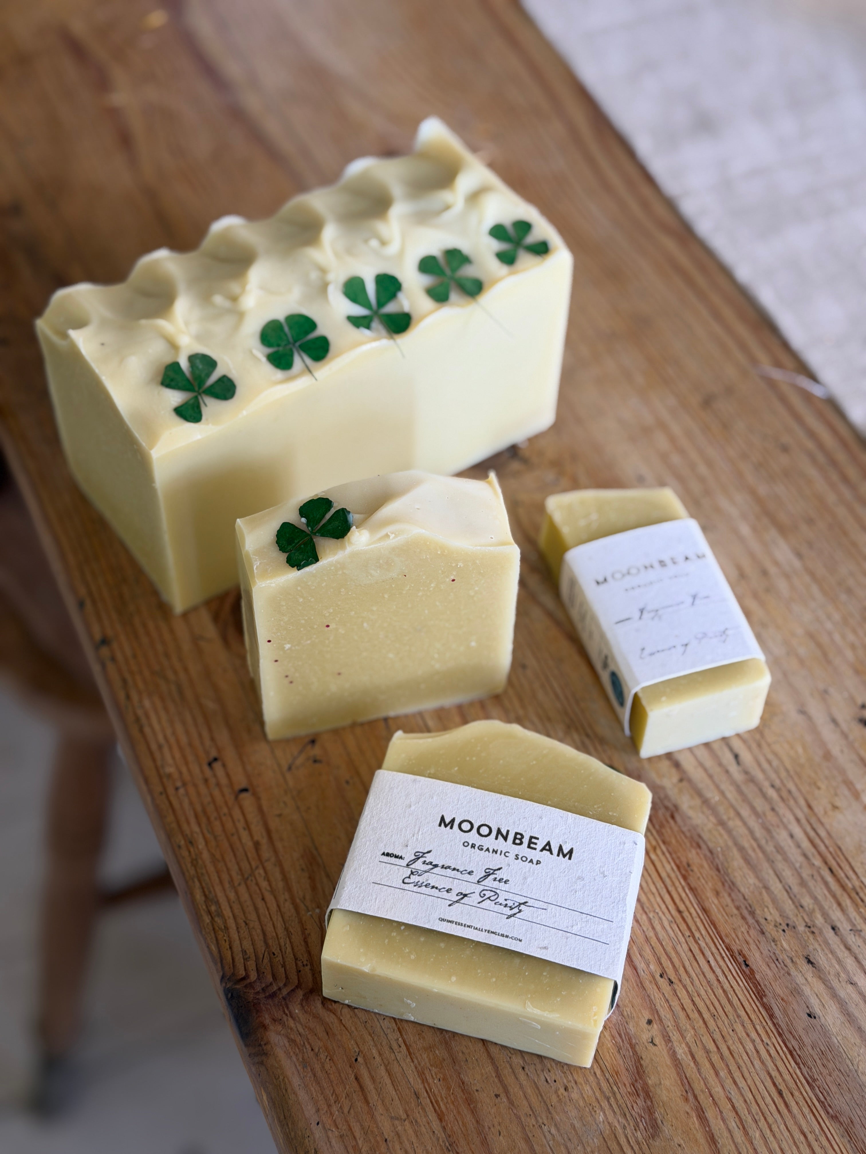 No.20 MOONBEAM |HANDMADE SOAP | made with organic oils and plantable wildflower seed label