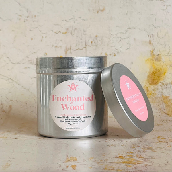 No: 10. Enchanted Wood Tinned Plant based wax candle - For Dreaming