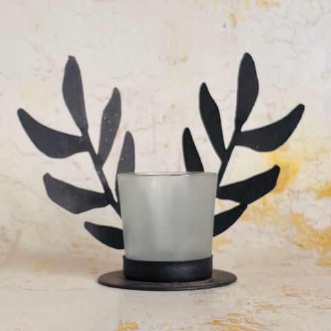 Leaf Motif Tea Light Holder