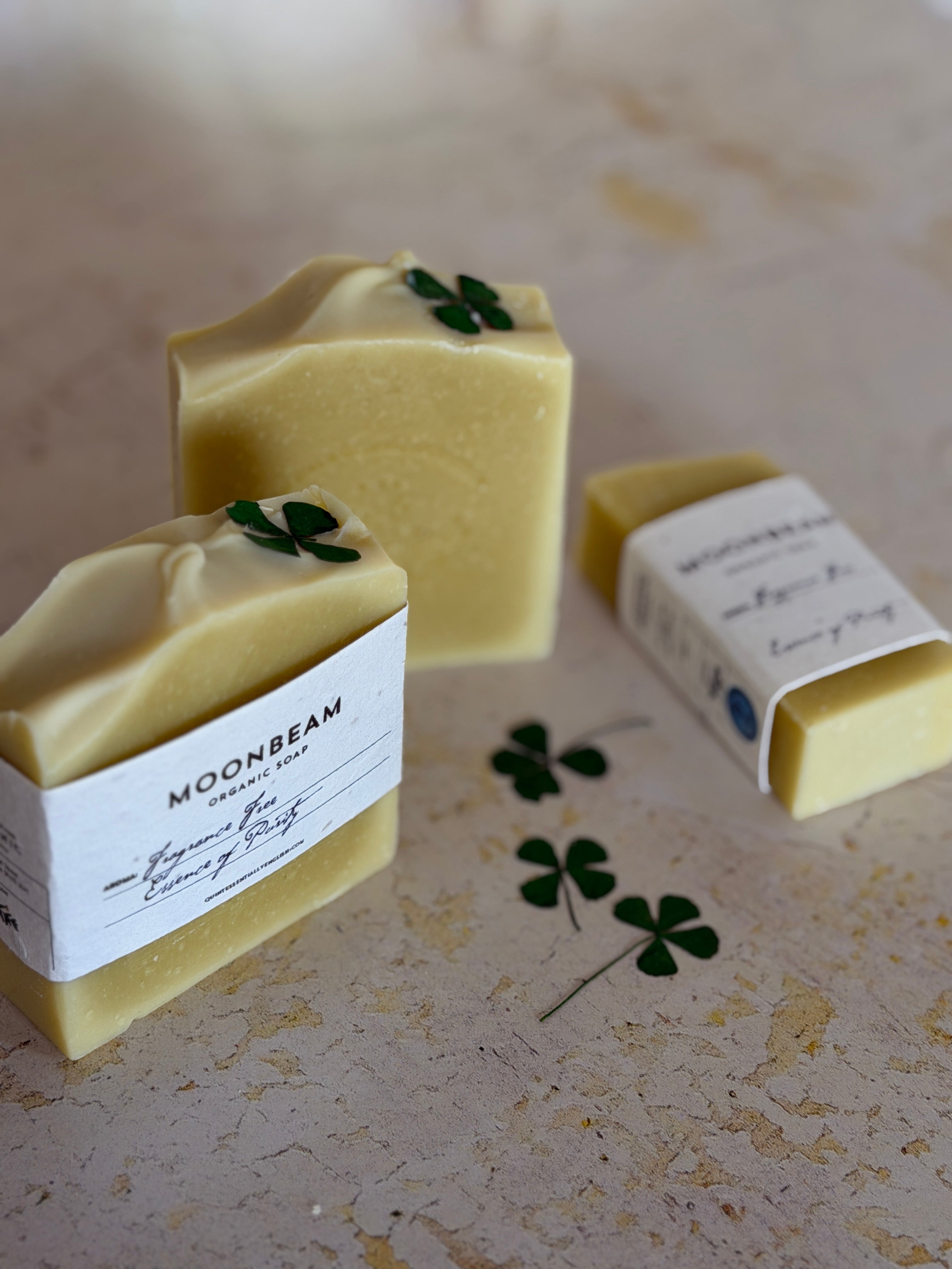 No.20 MOONBEAM |HANDMADE SOAP | made with organic oils and plantable wildflower seed label