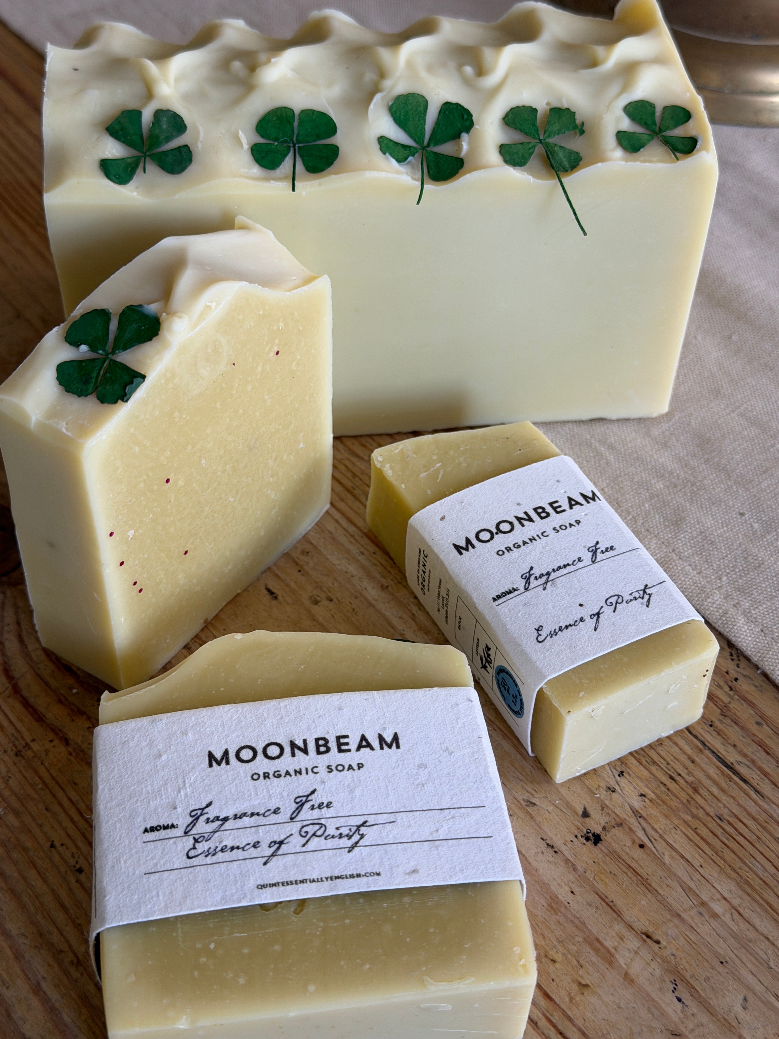 No.20 MOONBEAM |HANDMADE SOAP | made with organic oils and plantable wildflower seed label