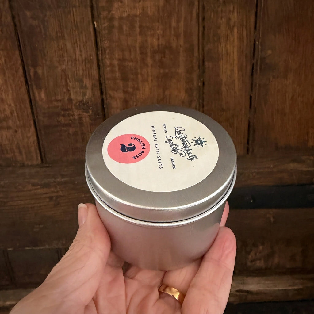 Rose Bath Salts in a Tin