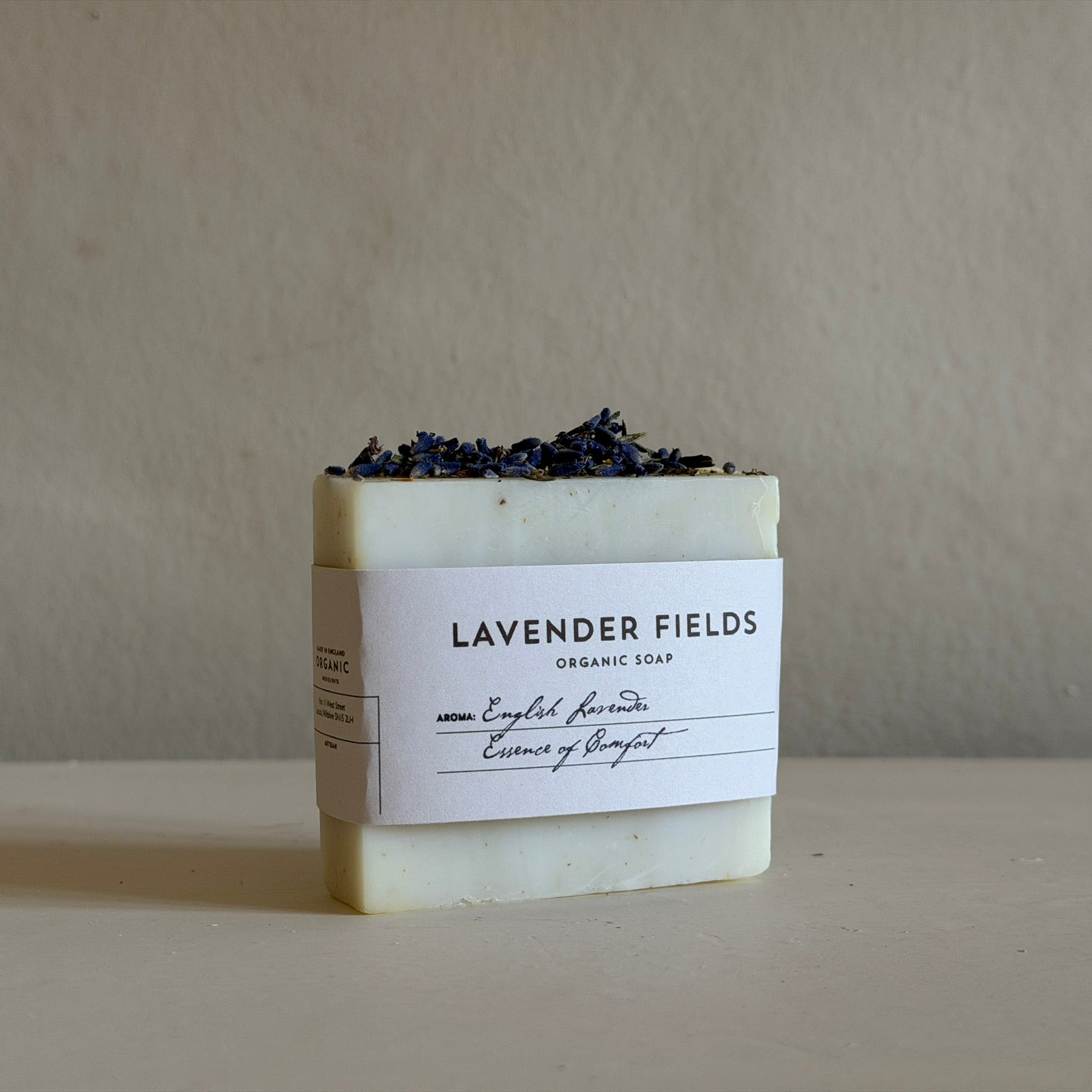 Lavender Fields Organic Soap made in Lacock Wiltshire