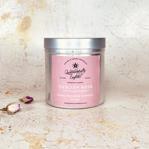 No.2:  English Rose Tin Candle