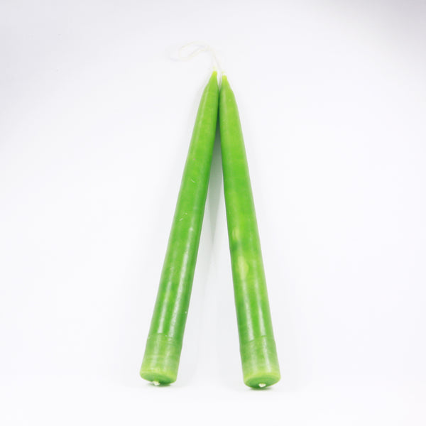 Dipped Coloured Candles - Lime Green