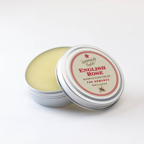 No.2 English Rose Beeswax Hand Cream in a tin